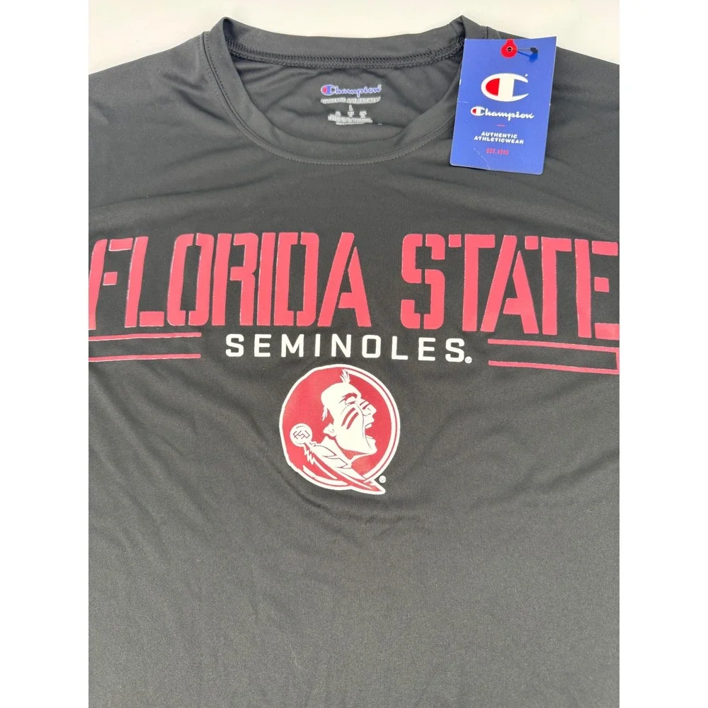 Champion Florida State Seminoles Shirt‎ Mens Large Gray Long Sleeve FSU NCAA New